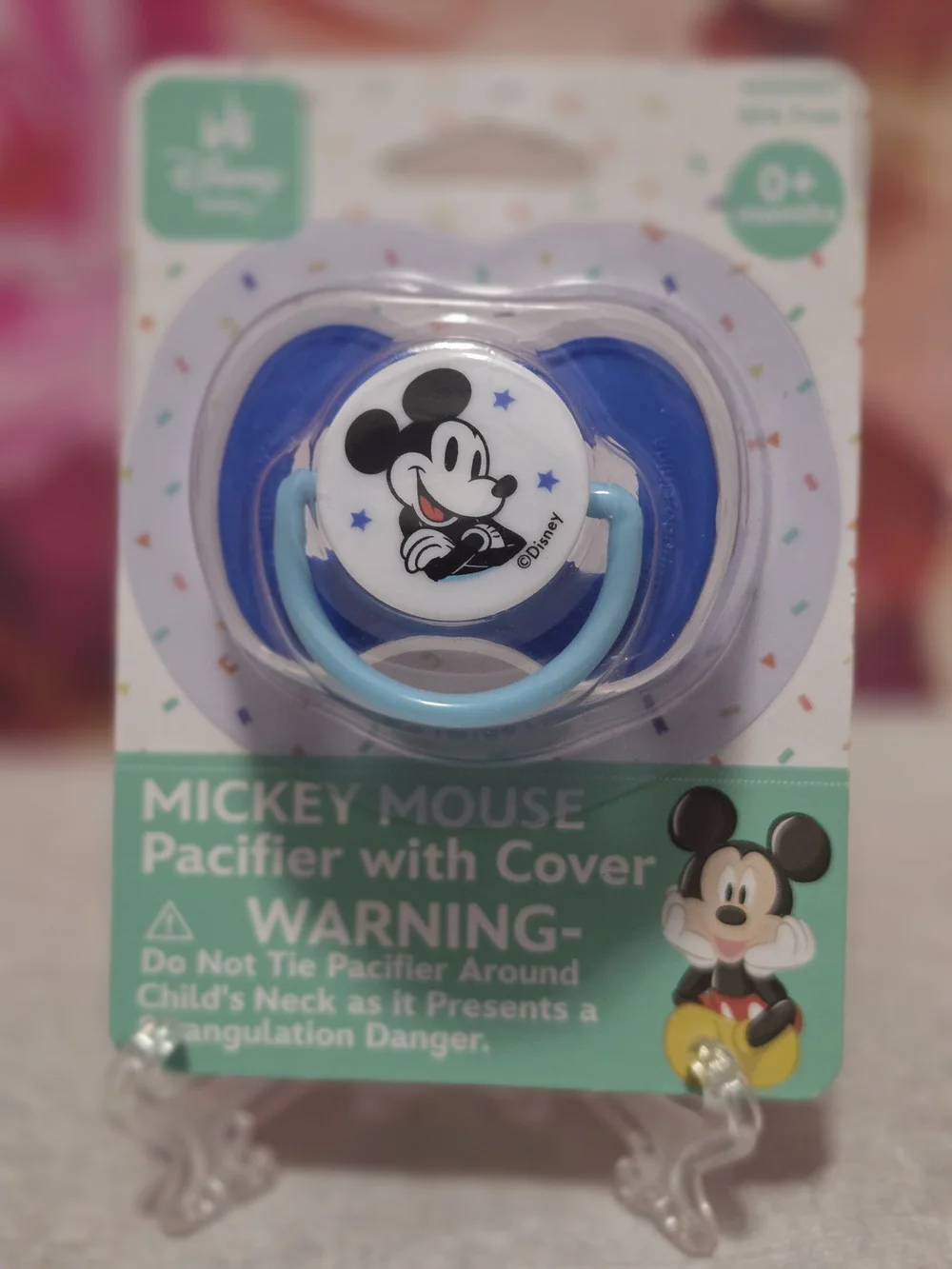 Disney Mickey Mouse Blue Pacifier with Cover